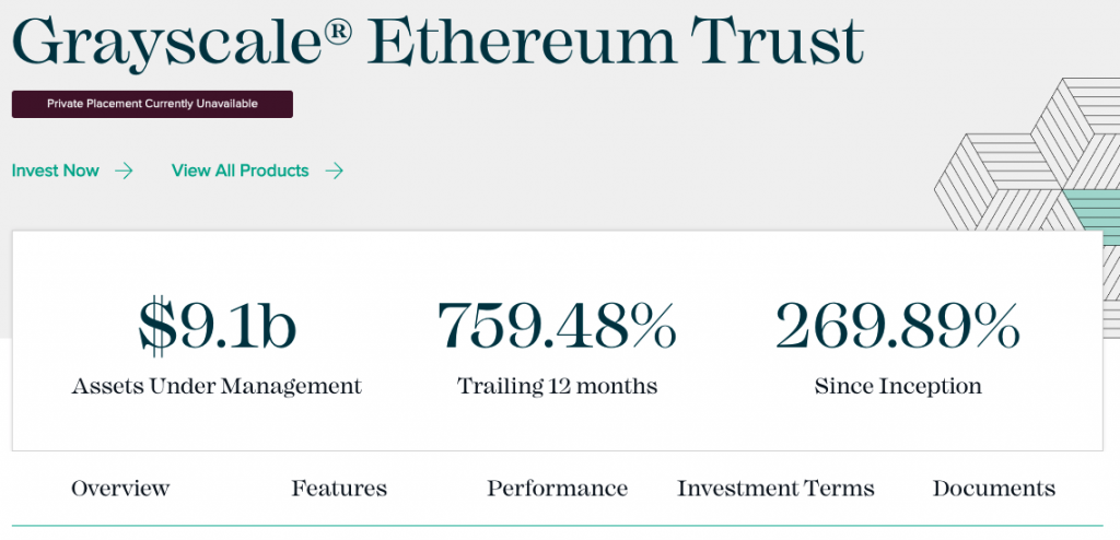 Grayscale Ethereum Trust