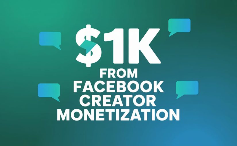 I Hit $1k This Month on Facebook